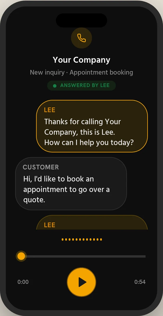 OwnLee Lee Answers The Call