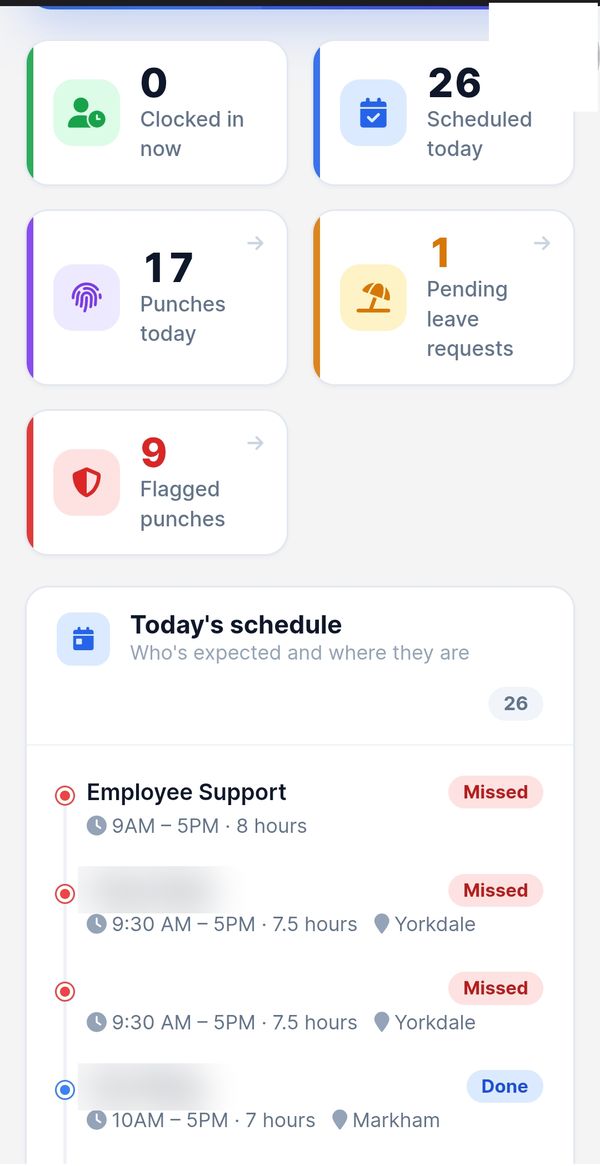 OwnLee Today's schedule